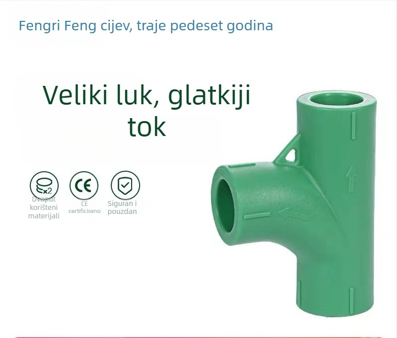 PPR cijevni spojni elementi – koljeno i T spoj, promjer 20 mm, debljina zida 10 mm, najnaprednija klasa