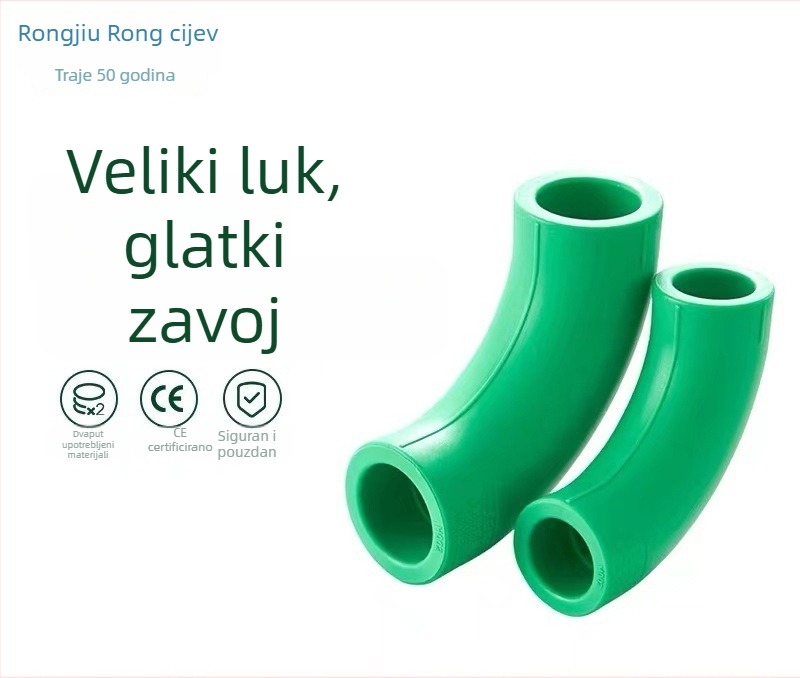 PPR cijevni spojni elementi – koljeno i T spoj, promjer 20 mm, debljina zida 10 mm, najnaprednija klasa