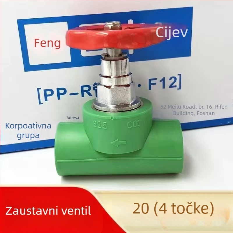 PPR cijevni spojni elementi – koljeno i T spoj, promjer 20 mm, debljina zida 10 mm, najnaprednija klasa