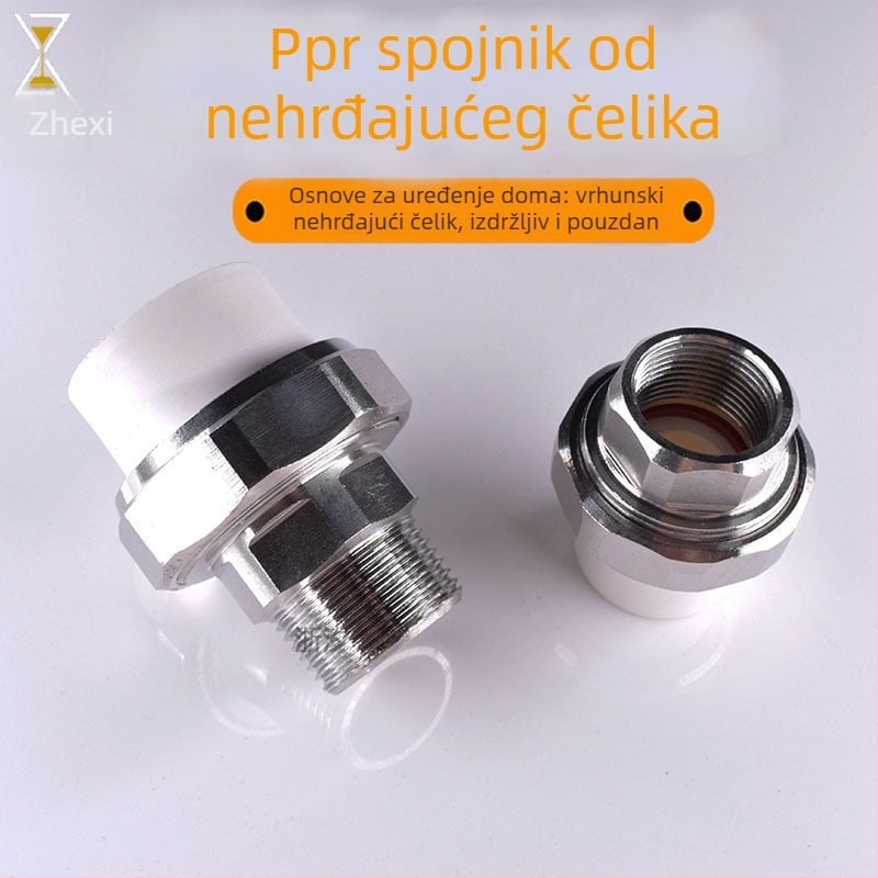 Spajanje od nehrđajućeg čelika s vanjskim navojem za PPR sustave
