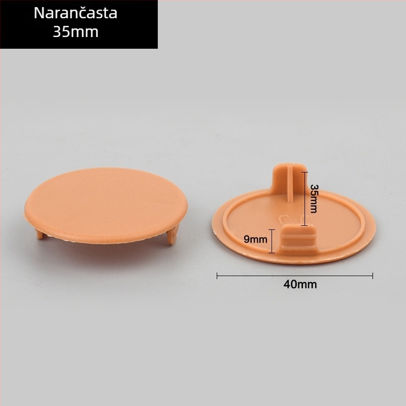 Plastični čep za šarnir rupu - model 55, za ormar, moderni minimalistički stil