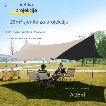 Oxfordov šator s canopy tkaninom, zahtijeva montažu, 4-sezonska upotreba, za 2–6 osobe, metalni okvir, vodootporna vanjska tkanina 1500–2000 mm