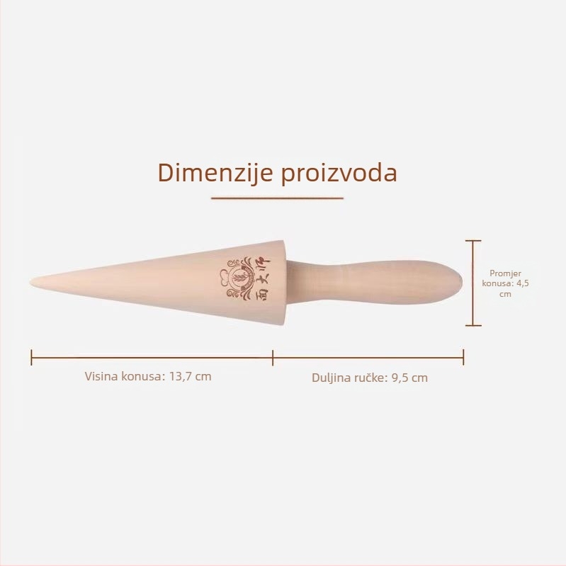 Drvena kalupa za jaja rolne i kornete sladoleda – konusni oblikovatelj za kućnu upotrebu