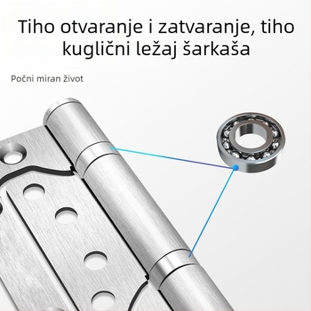 Nehrđajući čelični unutarnji šarke za vrata – tihe, protiv provale, skriveni ležaj za vrata, pogodni za ormari i garderobe