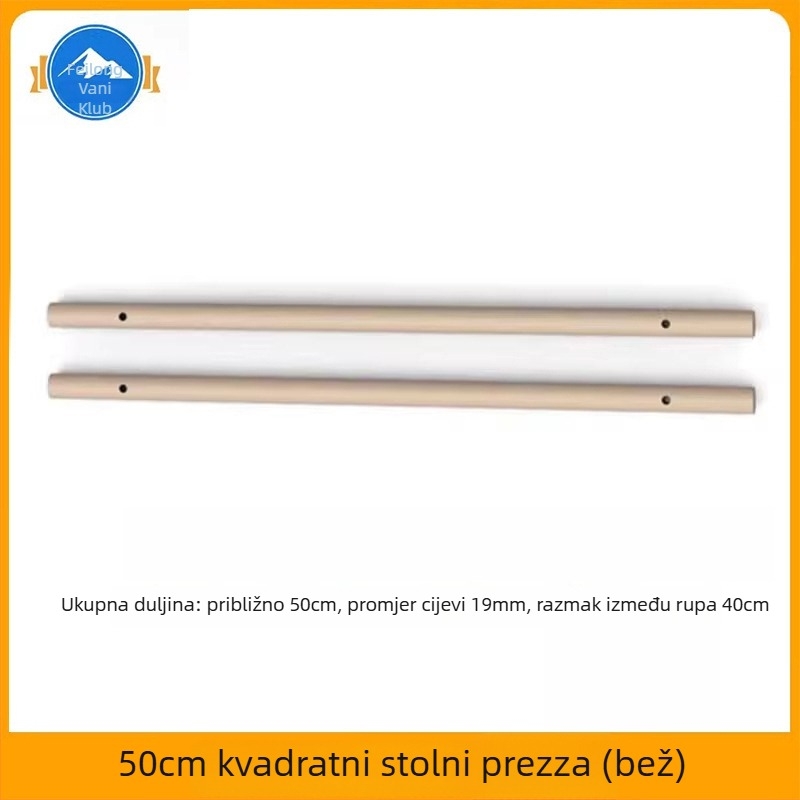 Sklopivi kamperski stol s panelom – nosač okvir i poprečna greda, od karbonskog čelika