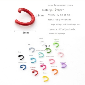 Metalni set ključeva s dodacima za perle i bušačem rupa, 3D puzzle