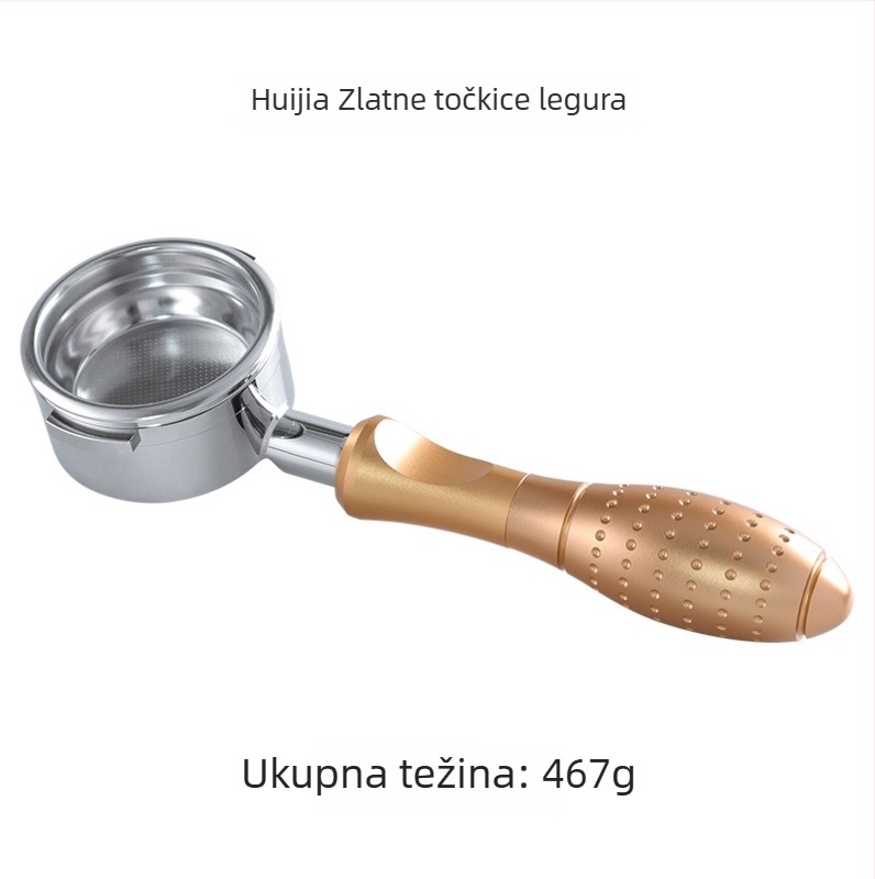 KLAM bezdno držač portafiltera za aparat za kavu, od nehrđajućeg čelika 304, dvostruke uši, moderan minimalistički stil