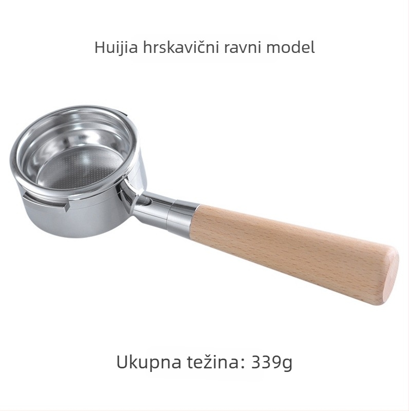 KLAM bezdno držač portafiltera za aparat za kavu, od nehrđajućeg čelika 304, dvostruke uši, moderan minimalistički stil