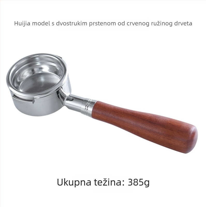 KLAM bezdno držač portafiltera za aparat za kavu, od nehrđajućeg čelika 304, dvostruke uši, moderan minimalistički stil