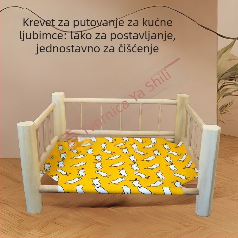 Drveno mačje ležište s ovalnim oblikom, vodootporno i otporno na vlagu, podignuta gnijezdo podloga, za sve sezone