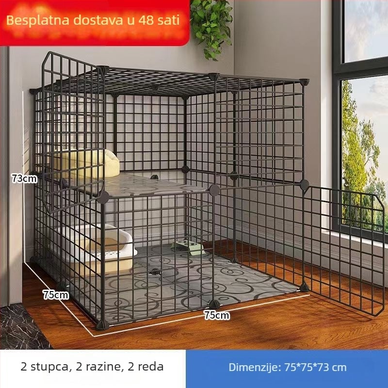 Željezni kavez za mačke za unutarnju upotrebu – gnijezdo/kavez za kućne ljubimce