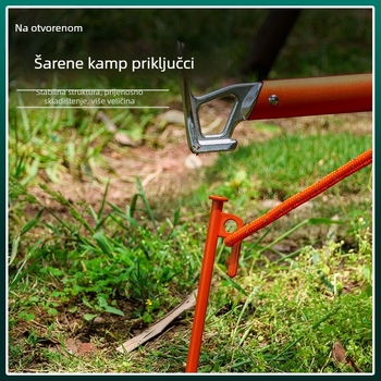 Šatorski klinovi – čelični, dugi i debeli; pogodni za snijeg i pijesak (Materijal: čelik; Tip: šatorski klinovi)