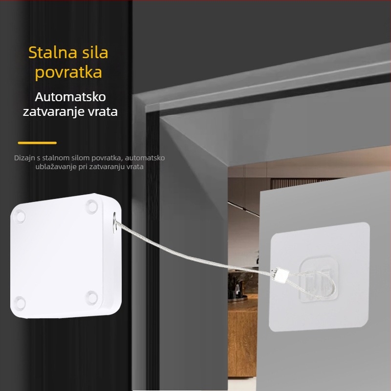 Zatvarač vrata bez bušenja | plastični materijal, automatsko vraćanje, moderni minimalistički stil, marka Yuli