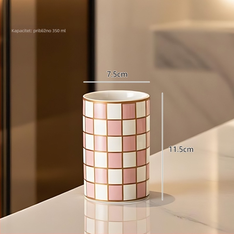 Porcelanski kupaonski set, 2-djelni: pumpica za sapun i bočica losiona; moguć ispis logotipa; prilagodljivo