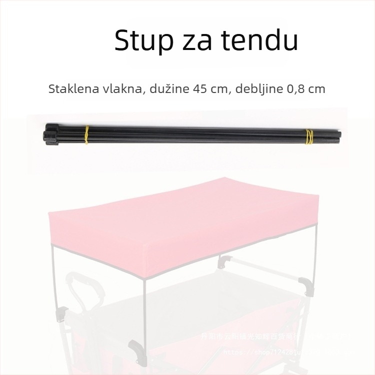 Kamperska dodatna oprema za šator i nadstrešak — Tekstilna džep, Egg Roll Table, Kopča, Povlačna ručka, Potisna šipka; Materijal: Inženjerski plastici