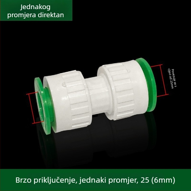 Inline PPR/PE visokoodbojni spojovi s brzim priključkom, globni ventil i kuglični ventil, model 003, debljina zida 3 mm, vrhunska kvaliteta