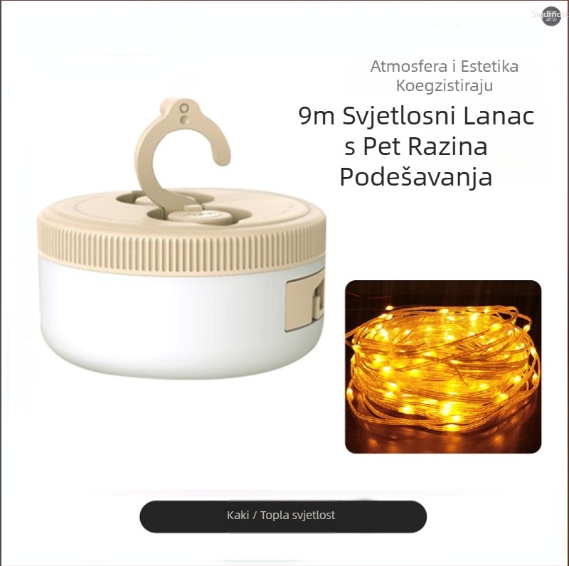 Jiadi LED kamp lampica, vodootporna, punjiva na 5V, dimenzije 90×50 mm, prekidač na ključ