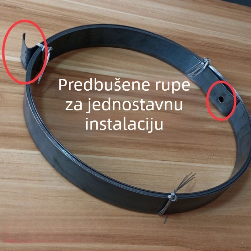 Pružina za rolete vrata, univerzalni tip, traka opruge, duga metalna ploča za ručne klizna vrata