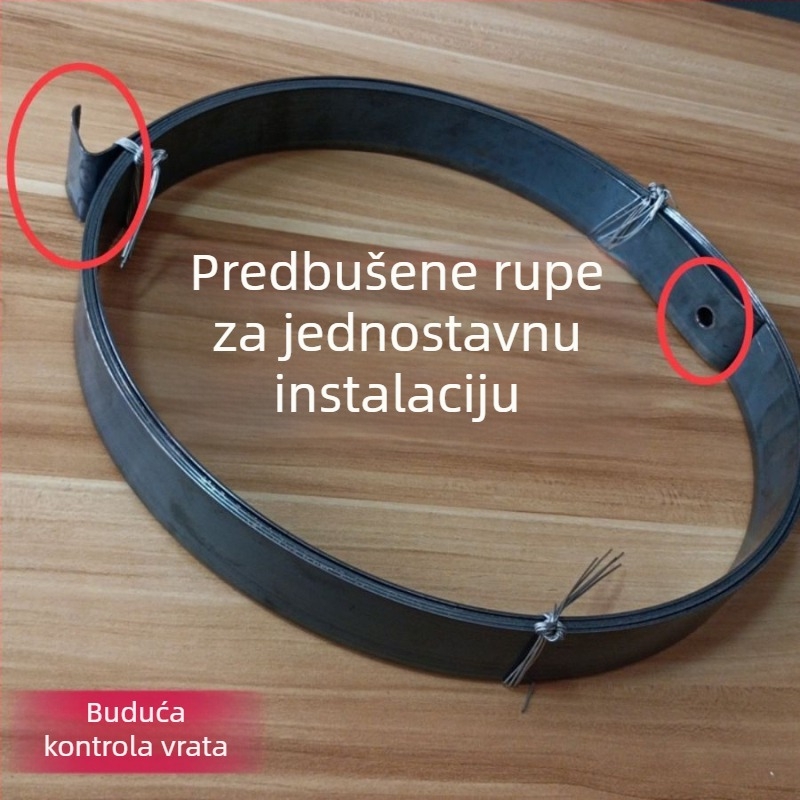 Pružina za rolete vrata, univerzalni tip, traka opruge, duga metalna ploča za ručne klizna vrata