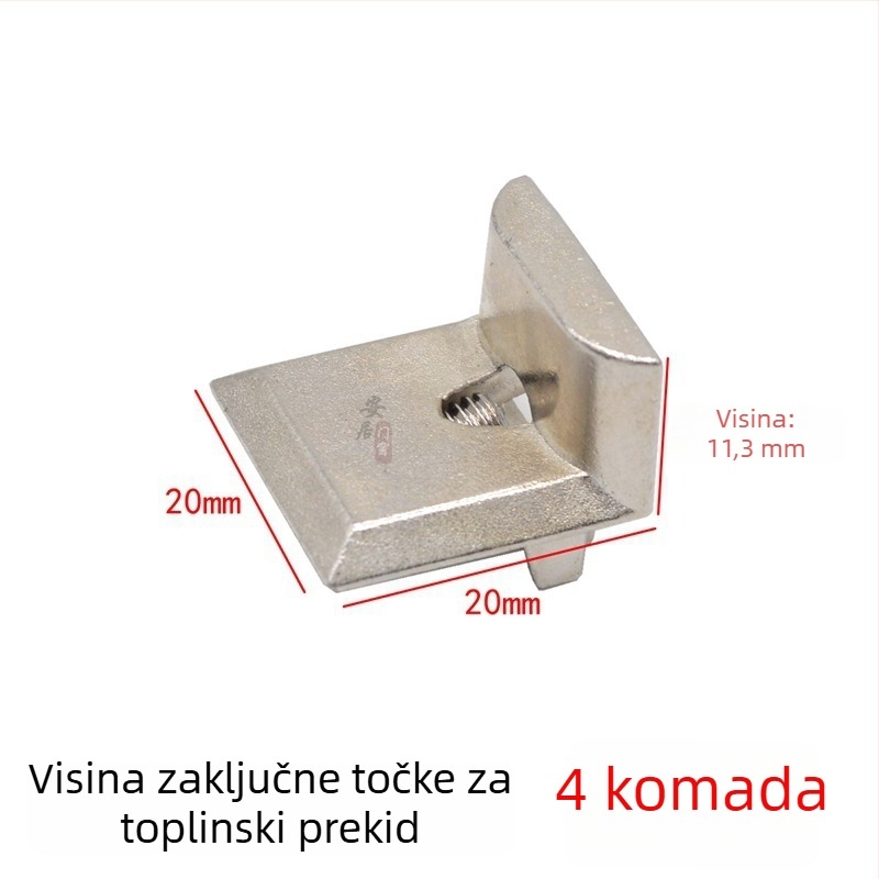 Set hardvera za brave vrata i prozore – cinkova legura, model Q001, moderni minimalistički stil