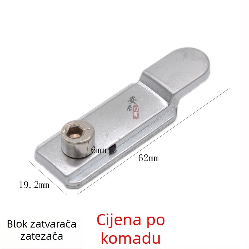 Set hardvera za brave vrata i prozore – cinkova legura, model Q001, moderni minimalistički stil