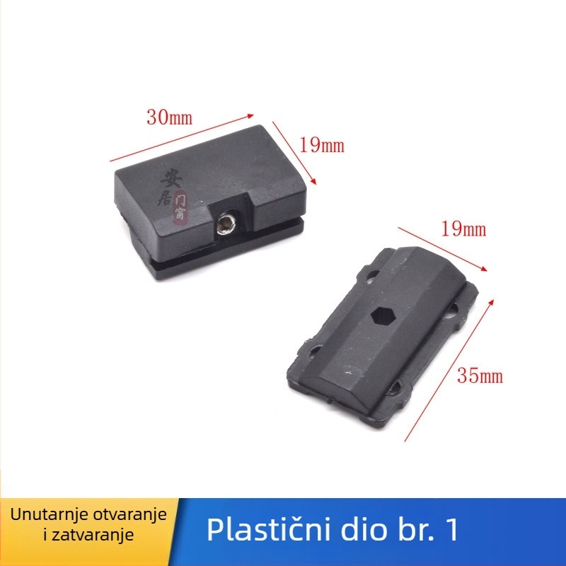 Set hardvera za brave vrata i prozore – cinkova legura, model Q001, moderni minimalistički stil