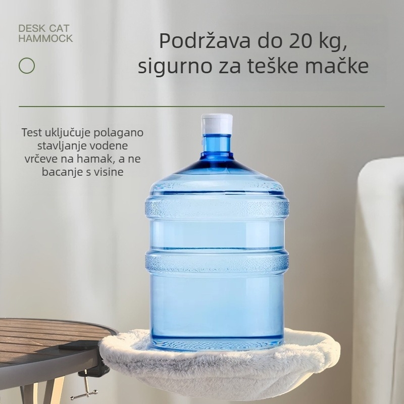 Le Xuan mačji hamak – podesivi dizajn, materijal: imitacija pliš zeca, gnijezdo za mačke