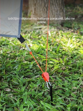Plastična podesiva rolna za šator s reflektirajućom užadi