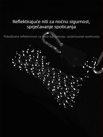 Plastična podesiva rolna za šator s reflektirajućom užadi