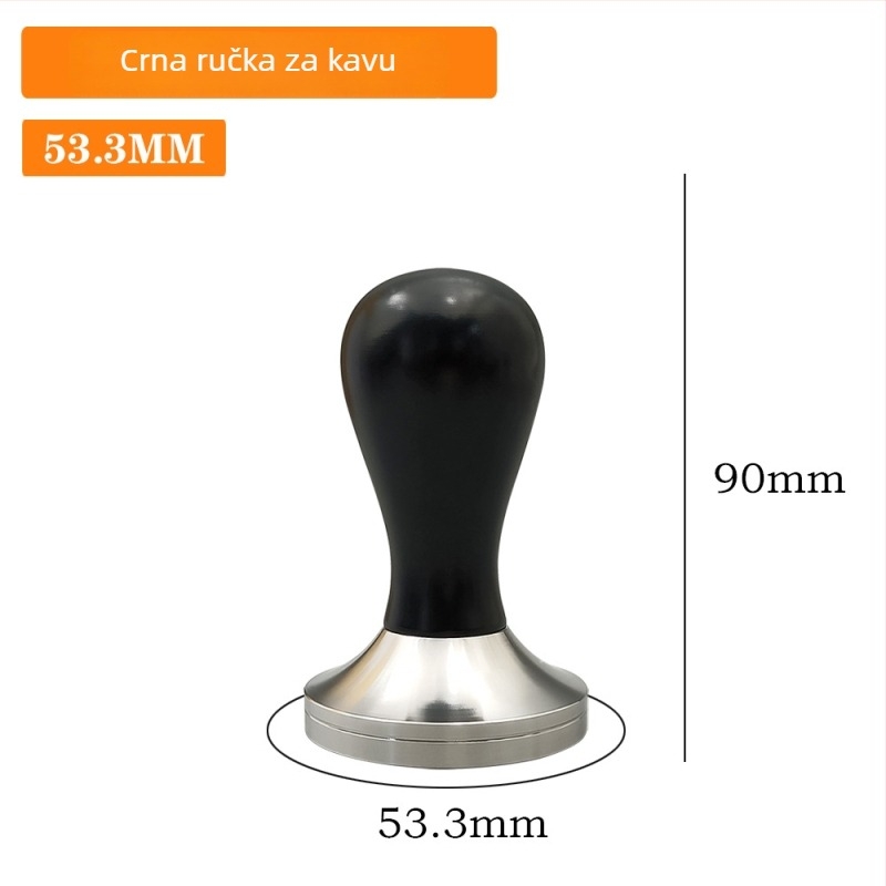 Tamper za kavu od 304 nehrđajućeg čelika, 305 g, za kućnu i kafić upotrebu, mogućnost prilagodbe logotipa