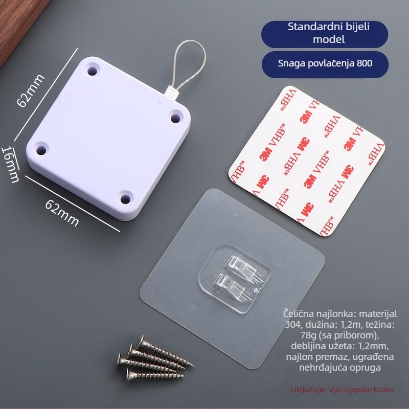 Zatvarač vrata s užetom — automatski, plastični, Zhujiang, moderni minimalistički dizajn