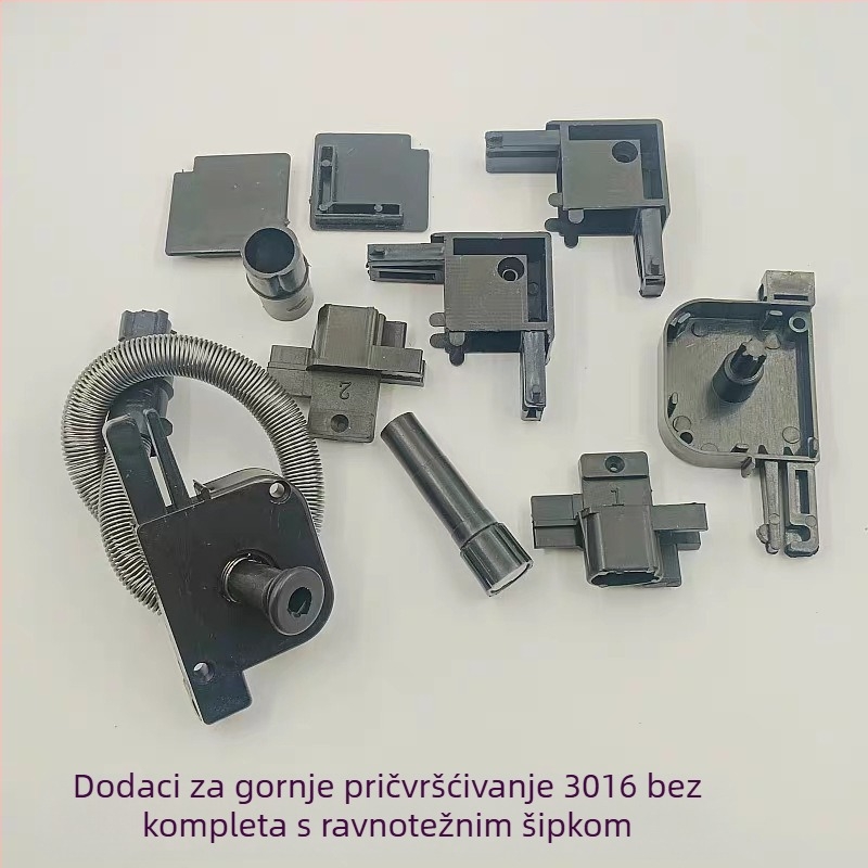 Pribor za nevidljivu mrežu prozora – izvlačni mrežni mehanizam s oprugom, krajnji poklopci, dijelovi za popravak kutova, sklop 3016 – plastika, moderni minimalistički stil