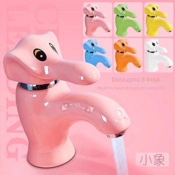 Kran za umivaonik s toplom i hladnom vodom, keramički disk ventil, monoblok konstrukcija, otvaranje ključenjem, CE certifikat