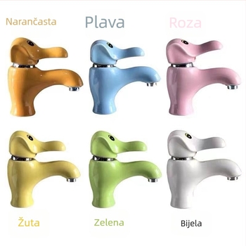 Kran za umivaonik s toplom i hladnom vodom, keramički disk ventil, monoblok konstrukcija, otvaranje ključenjem, CE certifikat