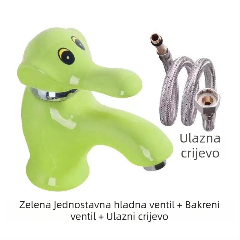 Kran za umivaonik s toplom i hladnom vodom, keramički disk ventil, monoblok konstrukcija, otvaranje ključenjem, CE certifikat