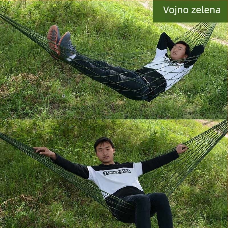 Hamak s mrežom bez postolja, od najlonskog užeta, marka Unique Item