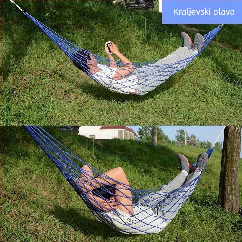 Hamak s mrežom bez postolja, od najlonskog užeta, marka Unique Item