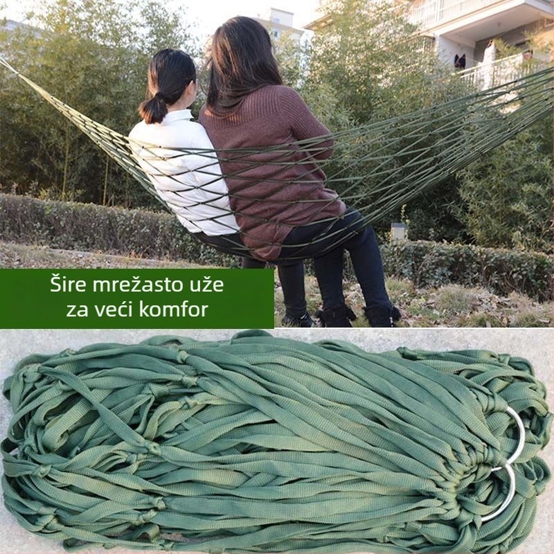 Hamak s mrežom bez postolja, od najlonskog užeta, marka Unique Item