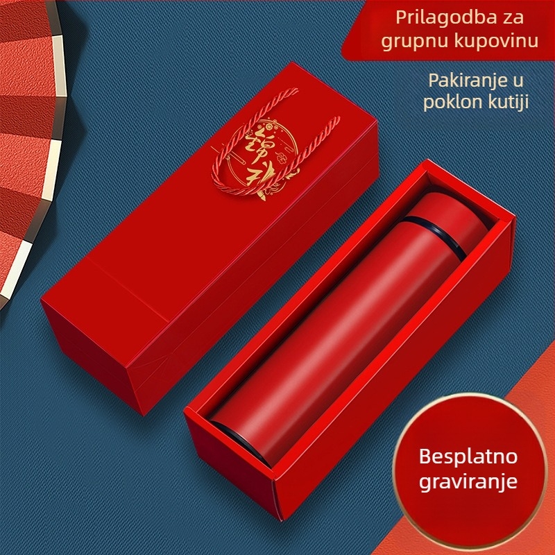 Termos čaša od nehrđajućeg čelika, unutarnji 304, vanjski 201, izolacija 12–24 sati, prilagodljivo tiskanje logotipa ili graviranje