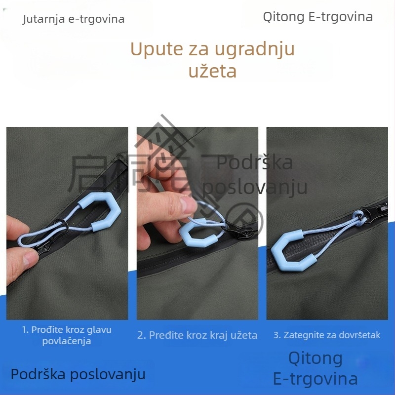 Nylonova kopča za zatvarač s odvojivim kaišem – Dodatak izrađen injekcijskim oblikovanjem za odjeću, jakne, šatore i ruksake