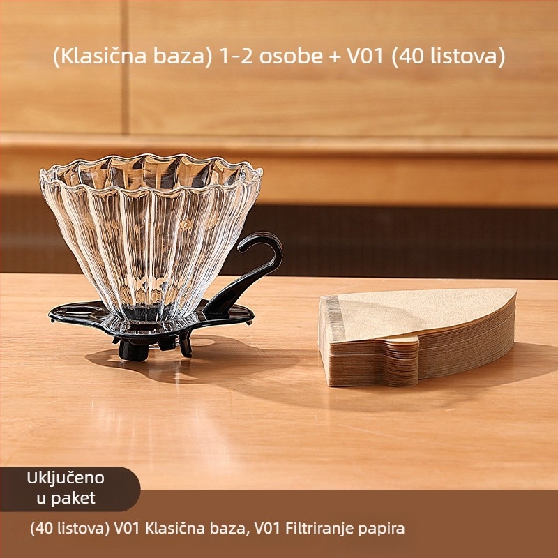 Set ručnog mlinca za kavu za kućnu uporabu i na otvorenom – kompaktan ručni mlin, minimalistički stil, potpuno set