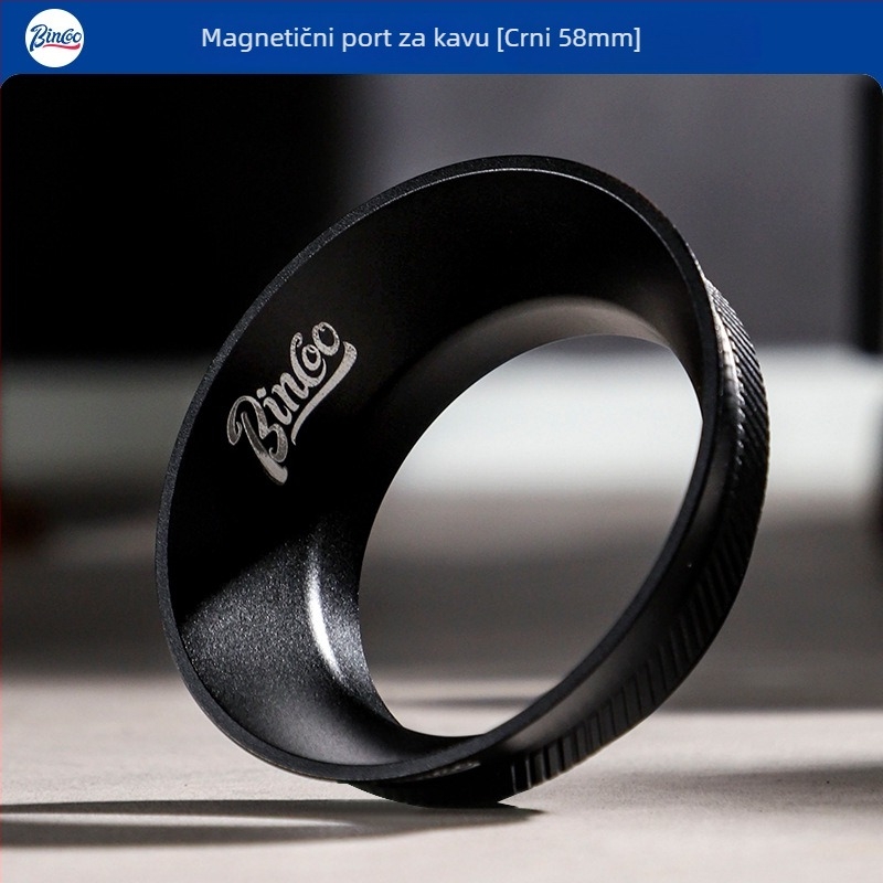 Bincoo Magnetski prsten za hvatanje prašine za aparat za kavu — prsten za hvatanje prašine, aluminijska legura, model GYKF2048, moderni jednostavni stil, pogodan za kuću i kafić