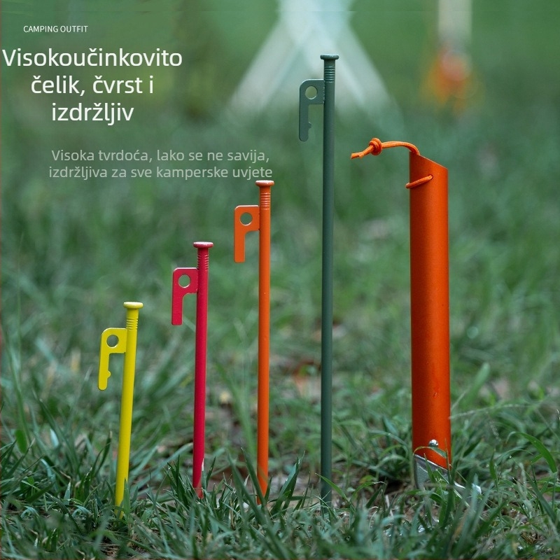 Buye čelični kolac za šator – debeli, produženi, za kampiranje