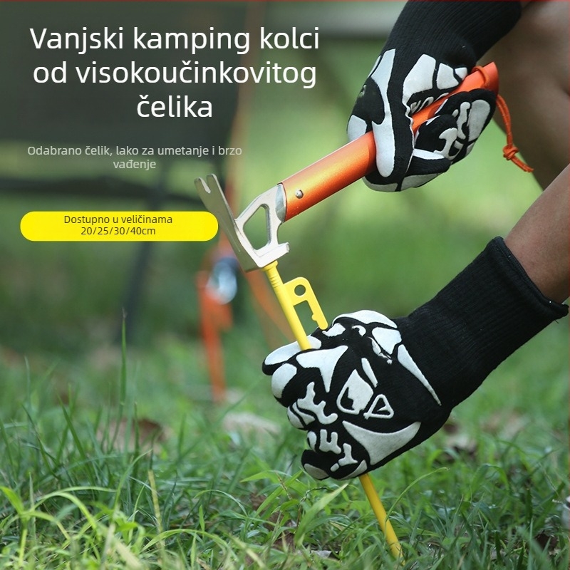 Buye čelični kolac za šator – debeli, produženi, za kampiranje