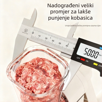Ručni punjač za kobasice, plastično kućište, model 6-026, moderni minimalistički dizajn, za kućnu upotrebu