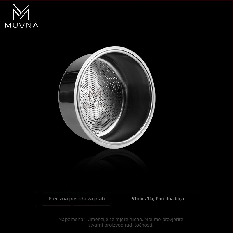 Posuda za doziranje za espresso aparat, serija Liquid Magic od MUVNA MUWENA, 304 nehrđajući čelik, 18/20/22 g