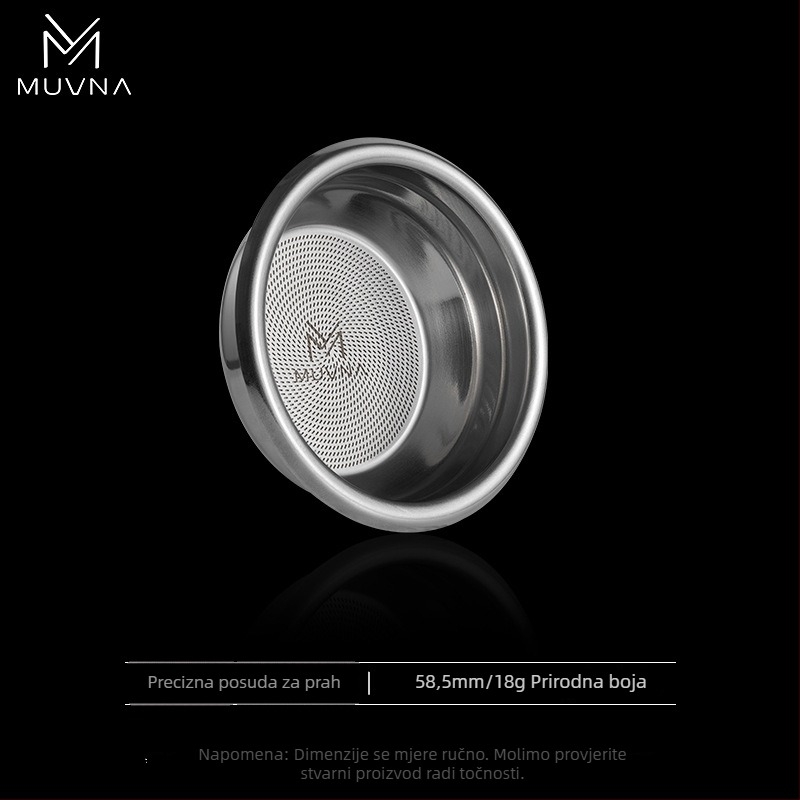 Posuda za doziranje za espresso aparat, serija Liquid Magic od MUVNA MUWENA, 304 nehrđajući čelik, 18/20/22 g