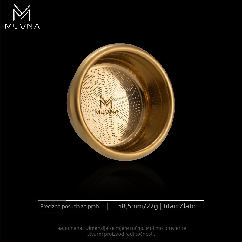 Posuda za doziranje za espresso aparat, serija Liquid Magic od MUVNA MUWENA, 304 nehrđajući čelik, 18/20/22 g