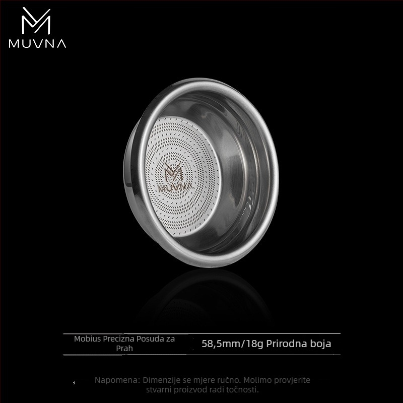 Posuda za doziranje za espresso aparat, serija Liquid Magic od MUVNA MUWENA, 304 nehrđajući čelik, 18/20/22 g