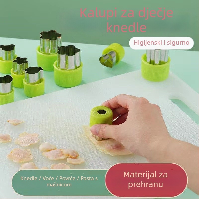Dječja forma za dumplings i embossing leptir-rezanci - metalni alat, brend Unique